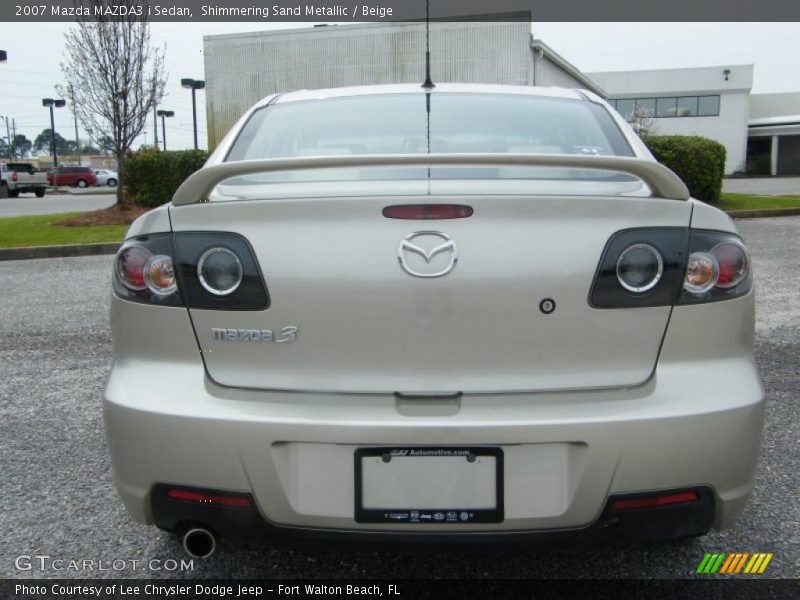Shimmering Sand Metallic / Beige 2007 Mazda MAZDA3 i Sedan