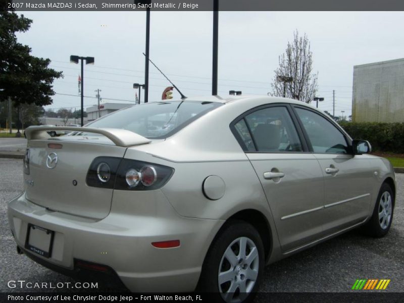Shimmering Sand Metallic / Beige 2007 Mazda MAZDA3 i Sedan