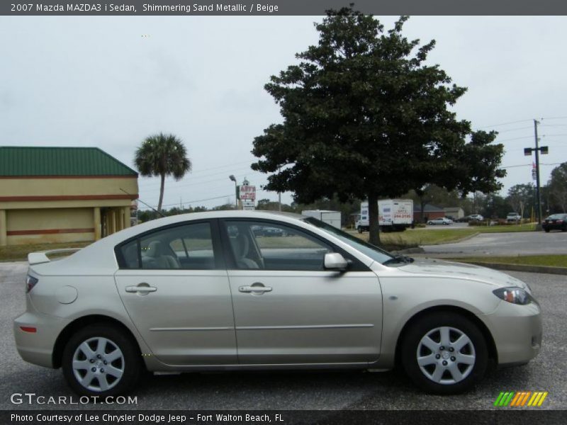 Shimmering Sand Metallic / Beige 2007 Mazda MAZDA3 i Sedan