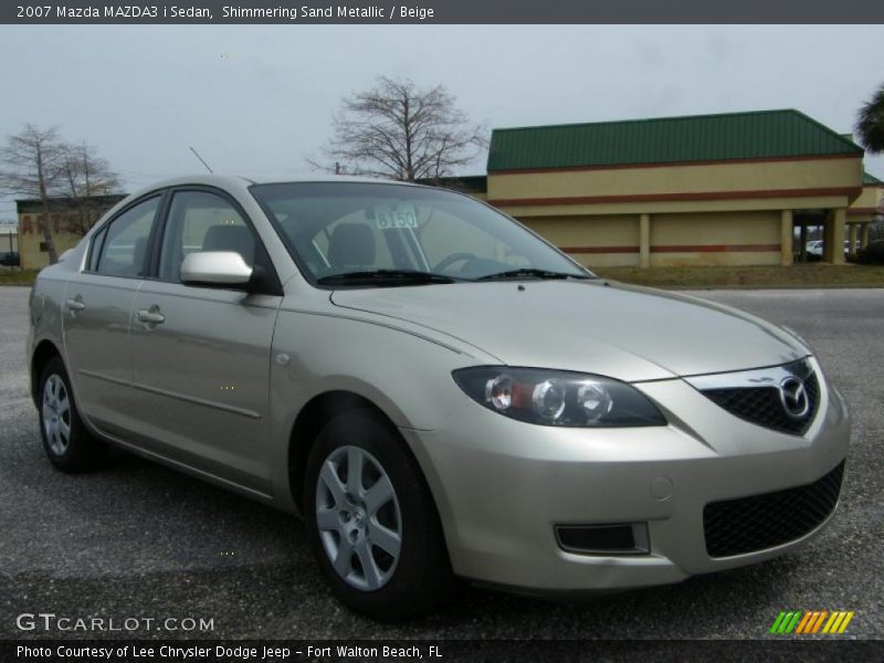 Shimmering Sand Metallic / Beige 2007 Mazda MAZDA3 i Sedan