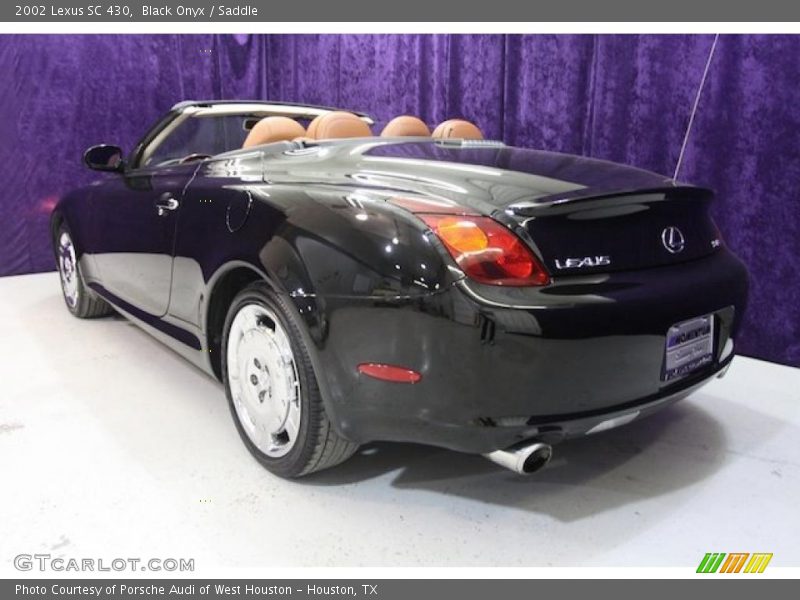 Black Onyx / Saddle 2002 Lexus SC 430