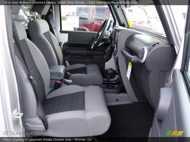 Bright Silver Metallic / Dark Slate Gray/Medium Slate Gray 2010 Jeep Wrangler Unlimited Sahara