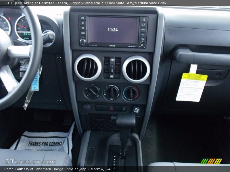 Bright Silver Metallic / Dark Slate Gray/Medium Slate Gray 2010 Jeep Wrangler Unlimited Sahara