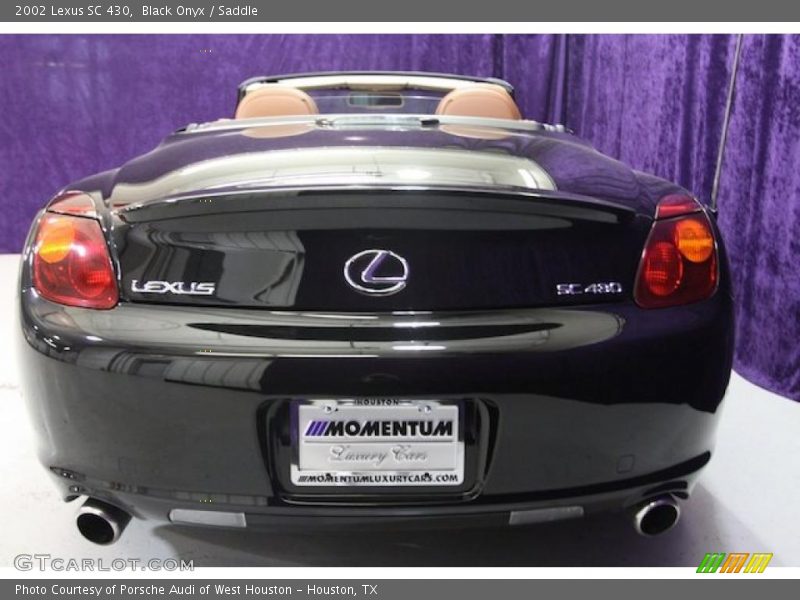 Black Onyx / Saddle 2002 Lexus SC 430