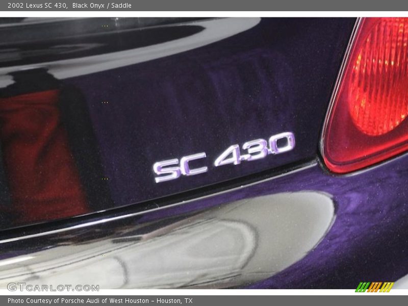Black Onyx / Saddle 2002 Lexus SC 430