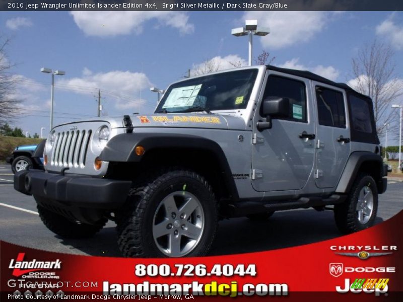 Bright Silver Metallic / Dark Slate Gray/Blue 2010 Jeep Wrangler Unlimited Islander Edition 4x4