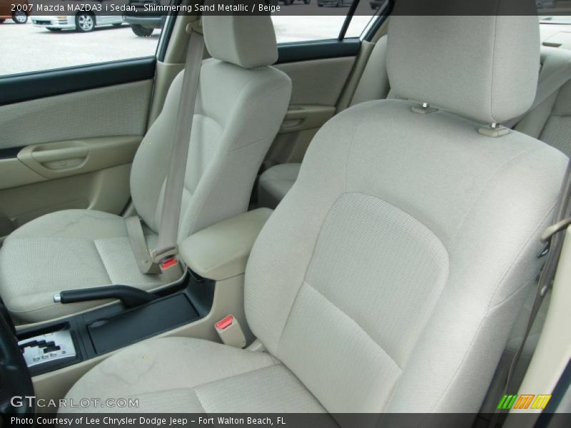Shimmering Sand Metallic / Beige 2007 Mazda MAZDA3 i Sedan