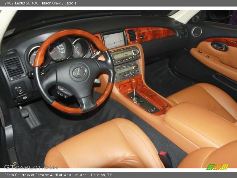 Black Onyx / Saddle 2002 Lexus SC 430