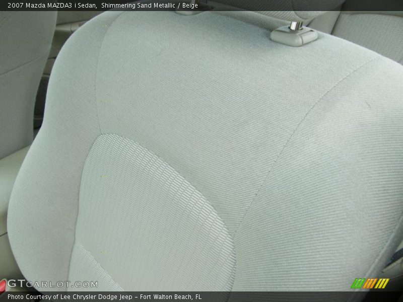 Shimmering Sand Metallic / Beige 2007 Mazda MAZDA3 i Sedan