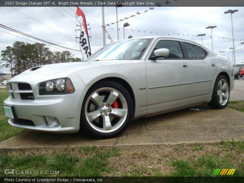 Bright Silver Metallic / Dark Slate Gray/Light Slate Gray 2007 Dodge Charger SRT-8