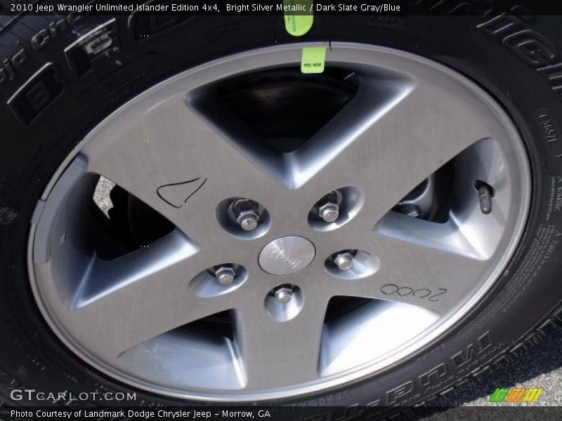 Bright Silver Metallic / Dark Slate Gray/Blue 2010 Jeep Wrangler Unlimited Islander Edition 4x4