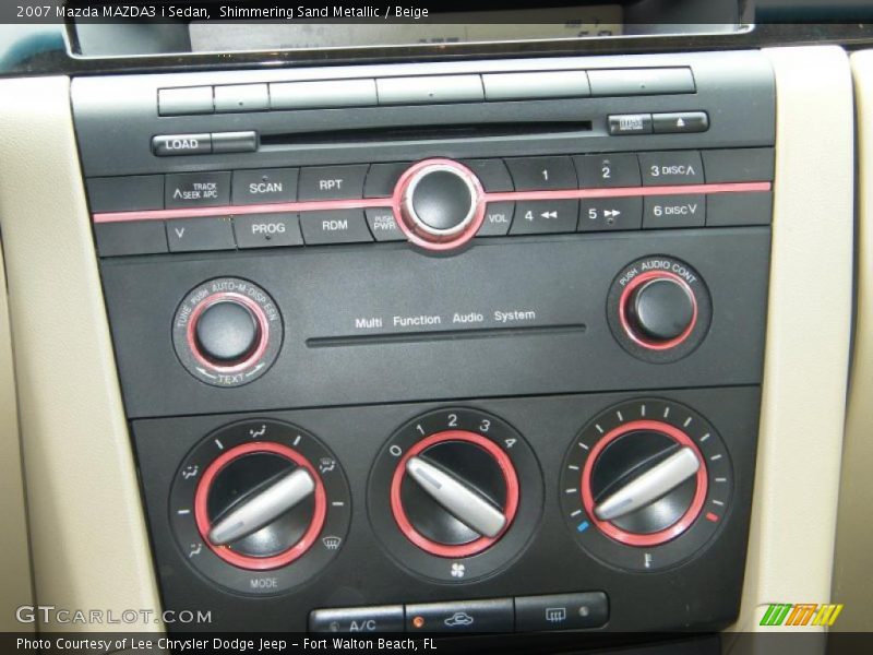 Shimmering Sand Metallic / Beige 2007 Mazda MAZDA3 i Sedan