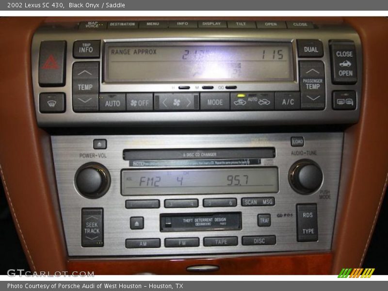 Black Onyx / Saddle 2002 Lexus SC 430