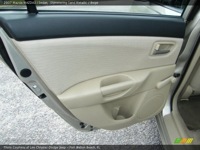 Shimmering Sand Metallic / Beige 2007 Mazda MAZDA3 i Sedan