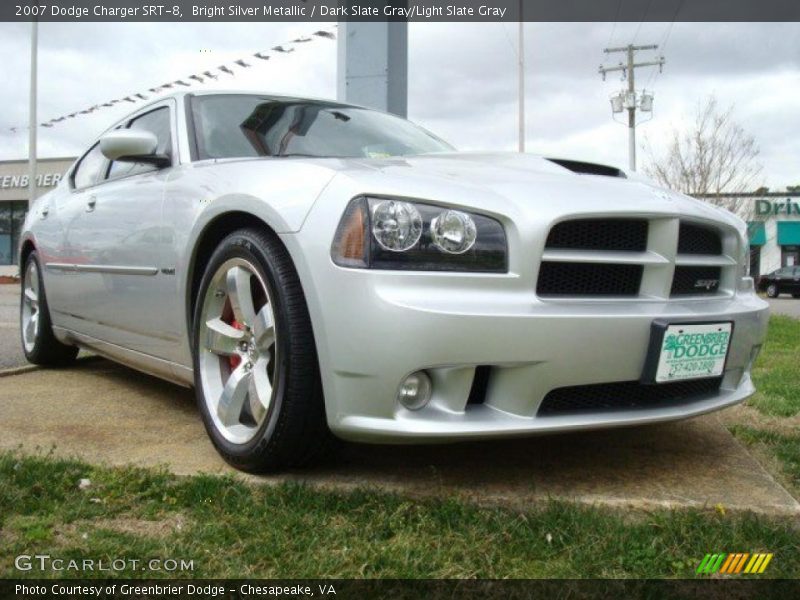 Bright Silver Metallic / Dark Slate Gray/Light Slate Gray 2007 Dodge Charger SRT-8