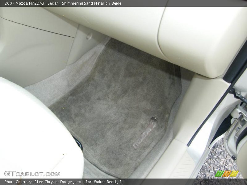 Shimmering Sand Metallic / Beige 2007 Mazda MAZDA3 i Sedan