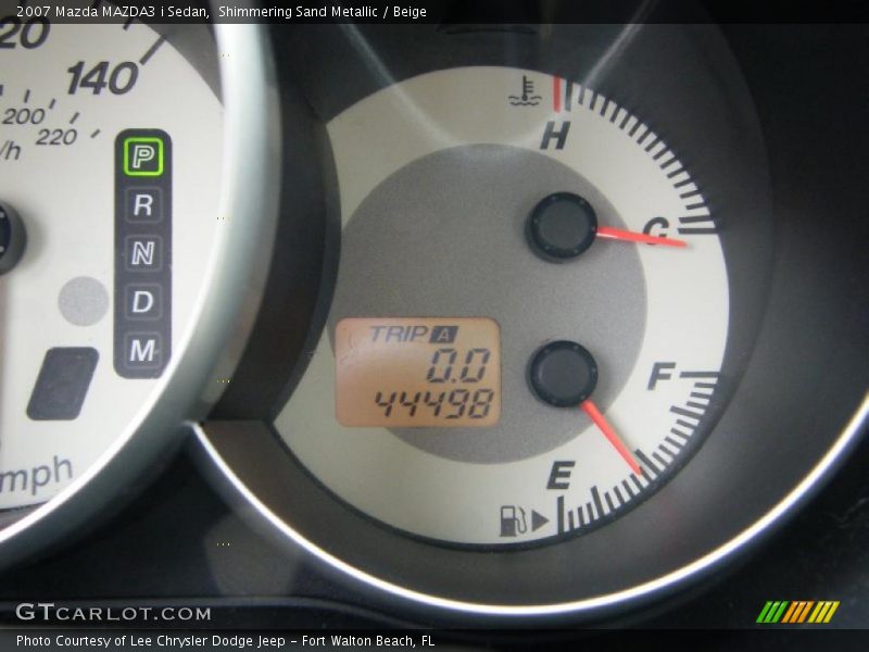 Shimmering Sand Metallic / Beige 2007 Mazda MAZDA3 i Sedan