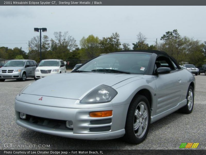 Sterling Silver Metallic / Black 2001 Mitsubishi Eclipse Spyder GT