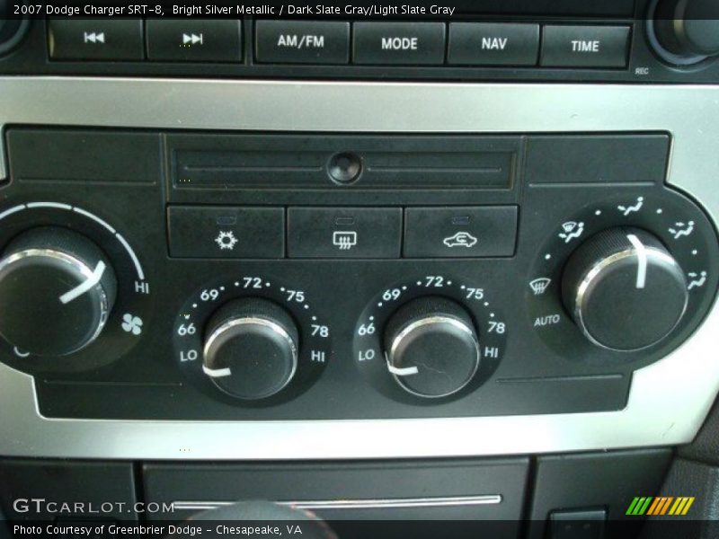 Bright Silver Metallic / Dark Slate Gray/Light Slate Gray 2007 Dodge Charger SRT-8