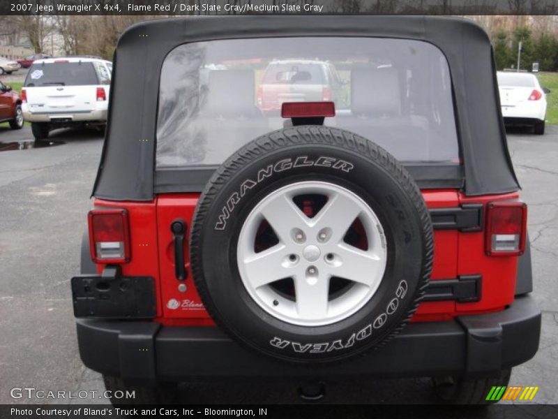 Flame Red / Dark Slate Gray/Medium Slate Gray 2007 Jeep Wrangler X 4x4