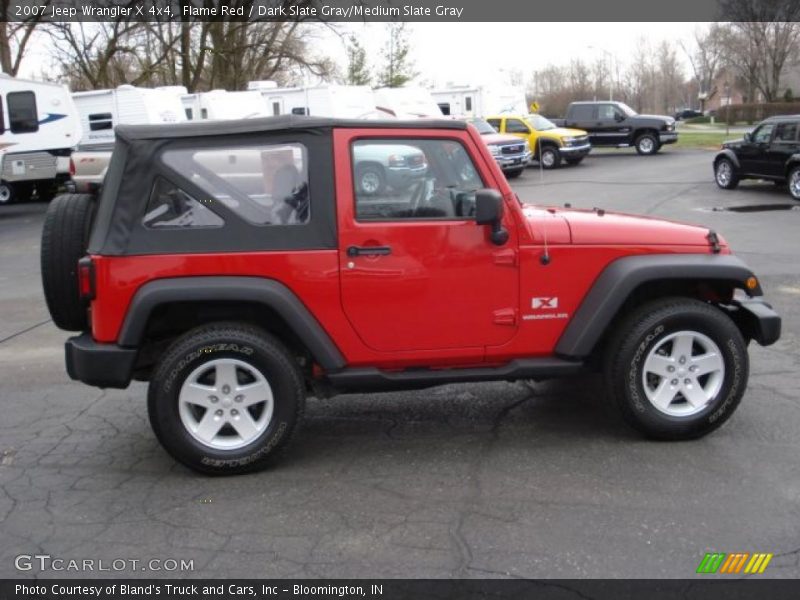 Flame Red / Dark Slate Gray/Medium Slate Gray 2007 Jeep Wrangler X 4x4
