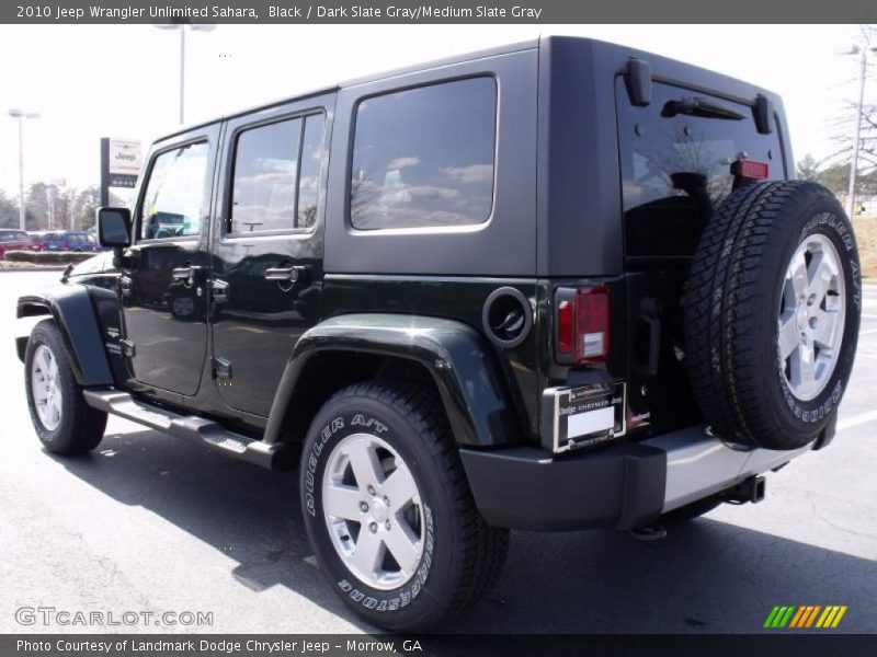 Black / Dark Slate Gray/Medium Slate Gray 2010 Jeep Wrangler Unlimited Sahara