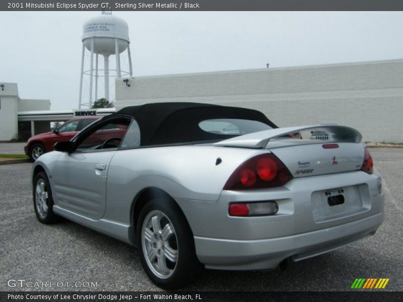 Sterling Silver Metallic / Black 2001 Mitsubishi Eclipse Spyder GT