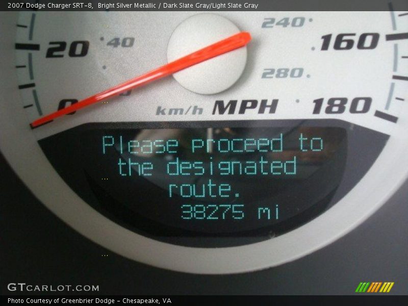 Bright Silver Metallic / Dark Slate Gray/Light Slate Gray 2007 Dodge Charger SRT-8