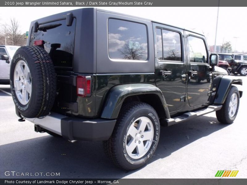 Black / Dark Slate Gray/Medium Slate Gray 2010 Jeep Wrangler Unlimited Sahara