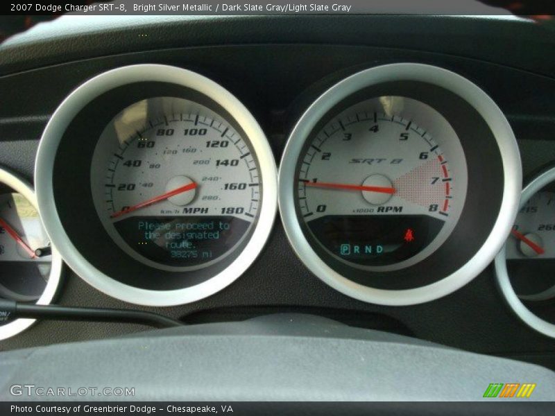 Bright Silver Metallic / Dark Slate Gray/Light Slate Gray 2007 Dodge Charger SRT-8