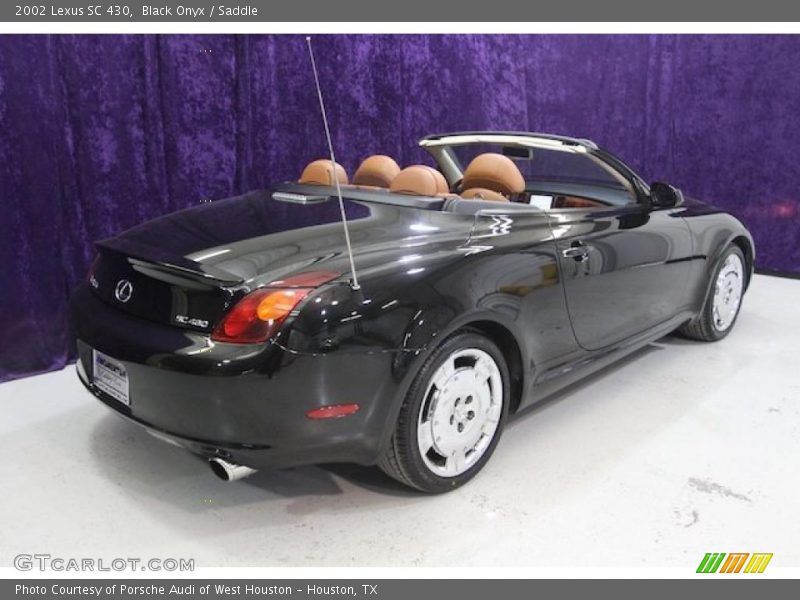 Black Onyx / Saddle 2002 Lexus SC 430