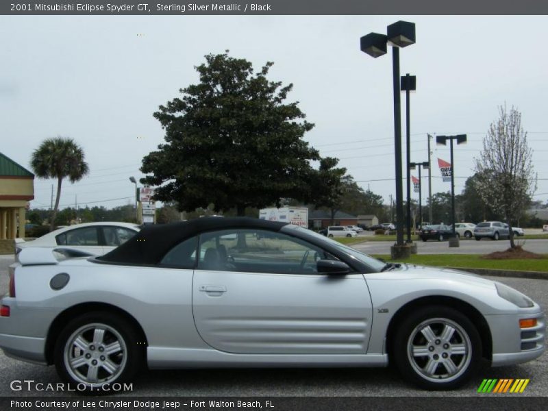 Sterling Silver Metallic / Black 2001 Mitsubishi Eclipse Spyder GT