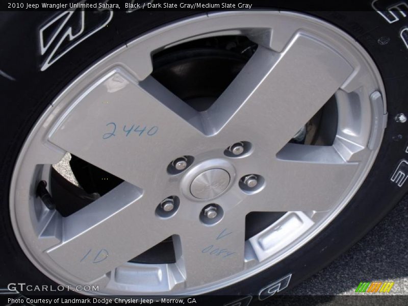 Black / Dark Slate Gray/Medium Slate Gray 2010 Jeep Wrangler Unlimited Sahara