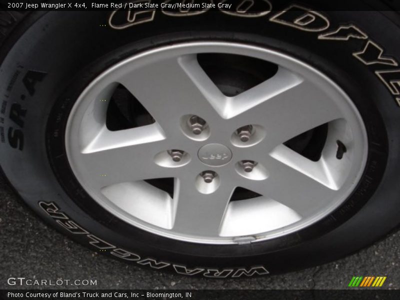 Flame Red / Dark Slate Gray/Medium Slate Gray 2007 Jeep Wrangler X 4x4