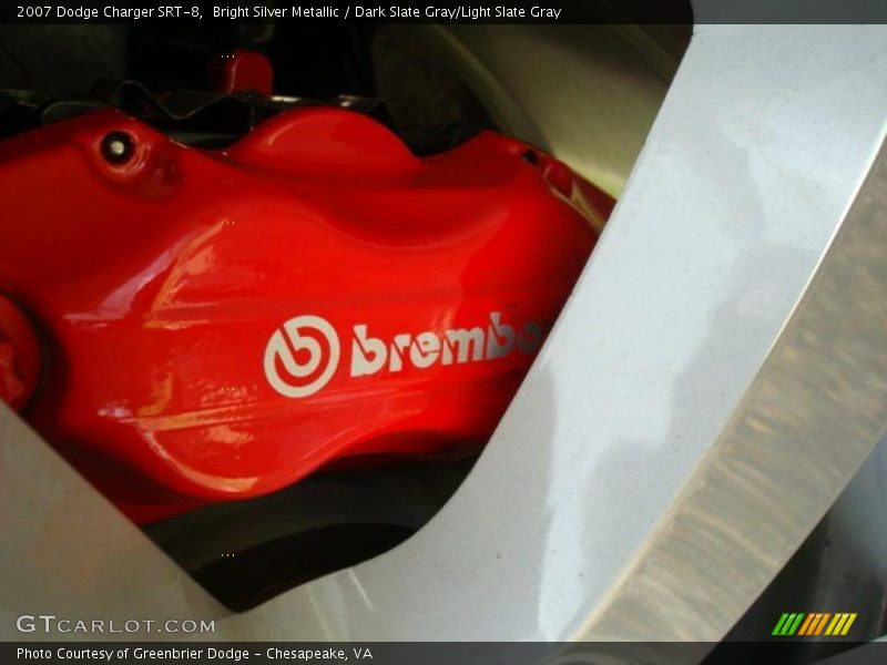 Bright Silver Metallic / Dark Slate Gray/Light Slate Gray 2007 Dodge Charger SRT-8