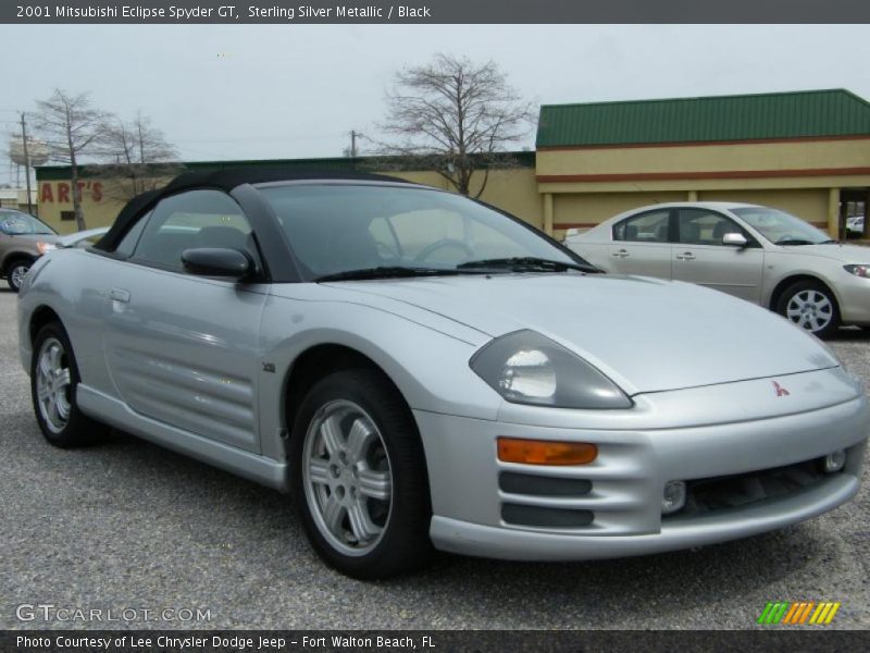 Sterling Silver Metallic / Black 2001 Mitsubishi Eclipse Spyder GT