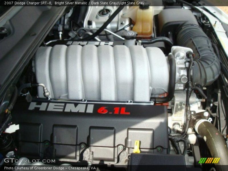 Bright Silver Metallic / Dark Slate Gray/Light Slate Gray 2007 Dodge Charger SRT-8