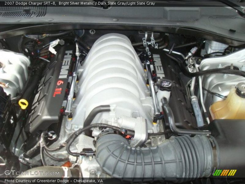 Bright Silver Metallic / Dark Slate Gray/Light Slate Gray 2007 Dodge Charger SRT-8