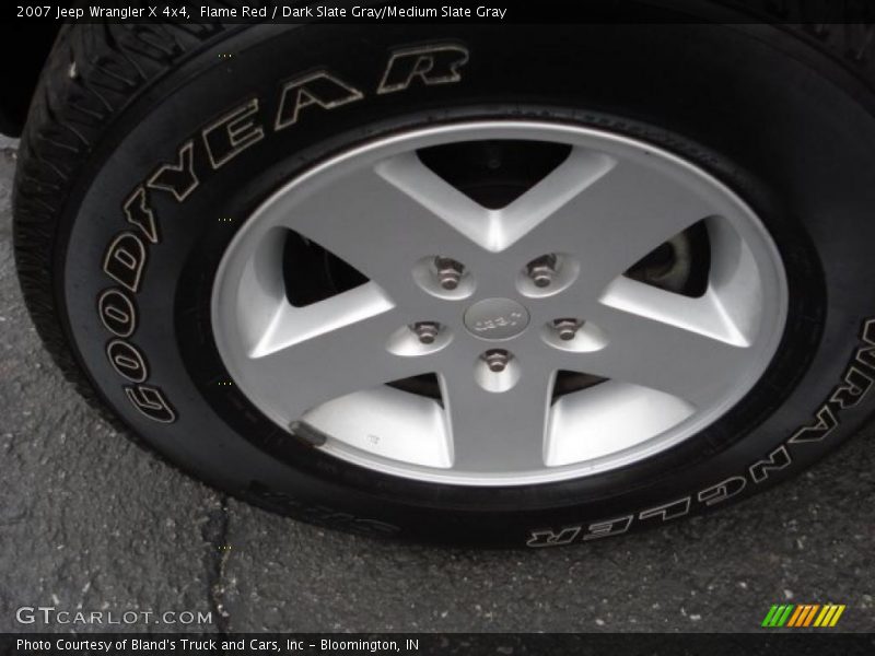 Flame Red / Dark Slate Gray/Medium Slate Gray 2007 Jeep Wrangler X 4x4