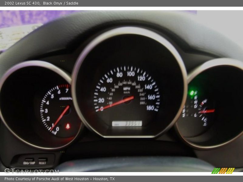 Black Onyx / Saddle 2002 Lexus SC 430