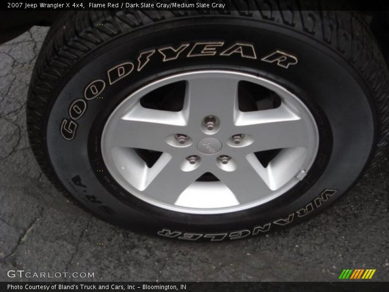 Flame Red / Dark Slate Gray/Medium Slate Gray 2007 Jeep Wrangler X 4x4