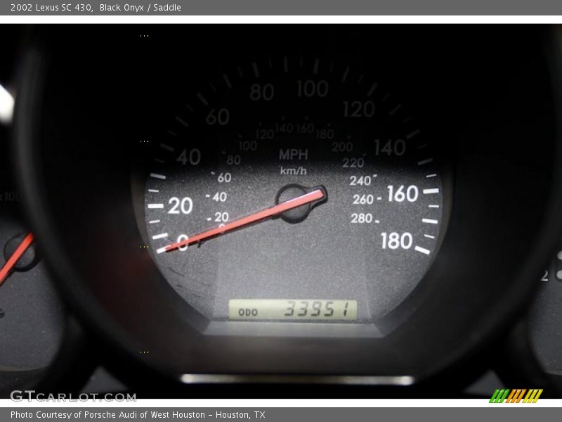 Black Onyx / Saddle 2002 Lexus SC 430