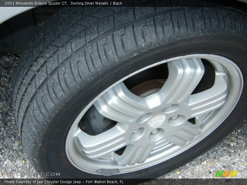 Sterling Silver Metallic / Black 2001 Mitsubishi Eclipse Spyder GT