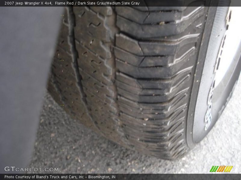 Flame Red / Dark Slate Gray/Medium Slate Gray 2007 Jeep Wrangler X 4x4