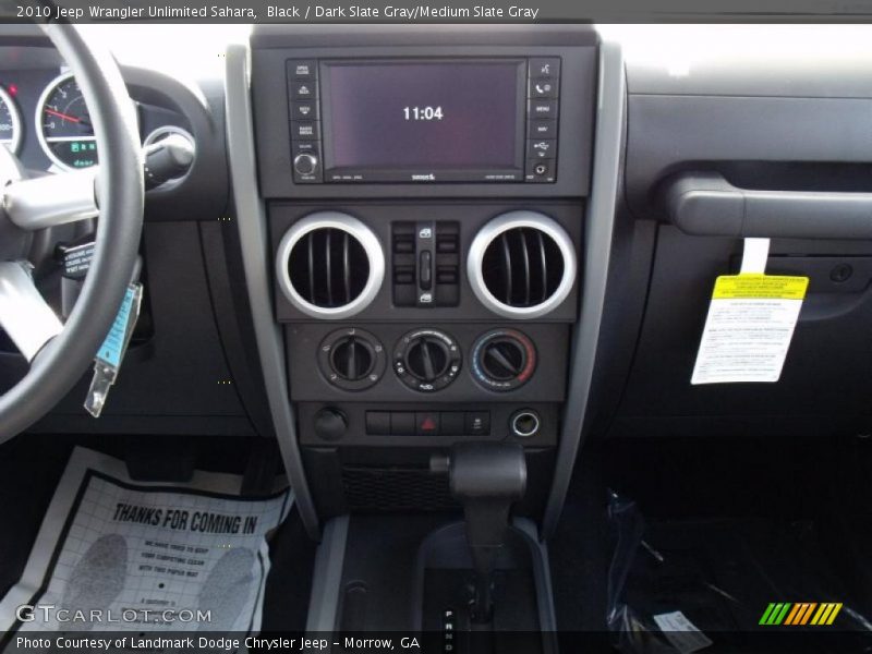 Black / Dark Slate Gray/Medium Slate Gray 2010 Jeep Wrangler Unlimited Sahara