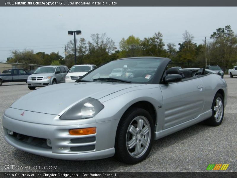 Sterling Silver Metallic / Black 2001 Mitsubishi Eclipse Spyder GT