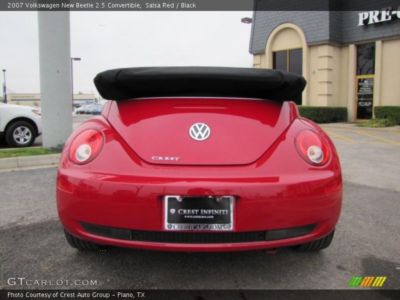 Salsa Red / Black 2007 Volkswagen New Beetle 2.5 Convertible