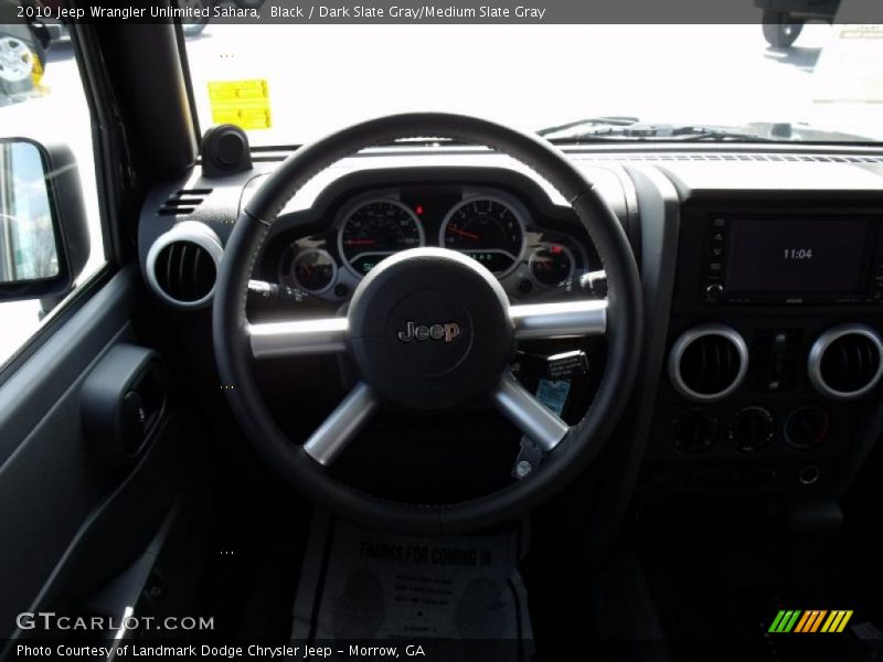 Black / Dark Slate Gray/Medium Slate Gray 2010 Jeep Wrangler Unlimited Sahara