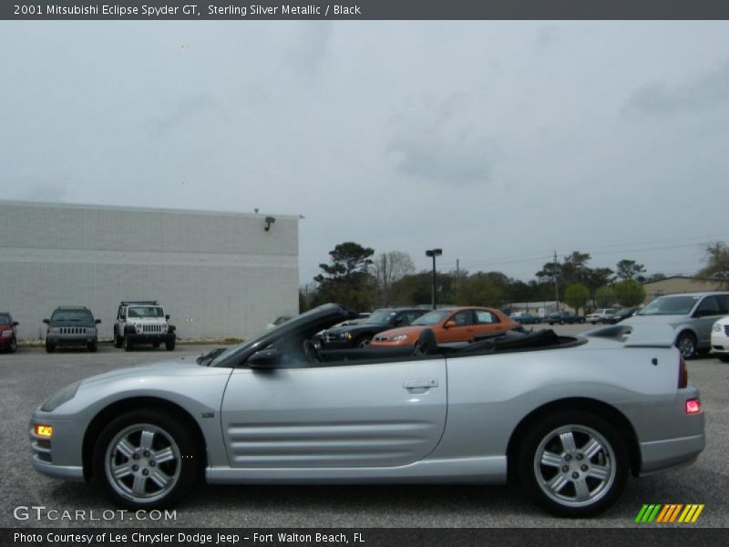 Sterling Silver Metallic / Black 2001 Mitsubishi Eclipse Spyder GT