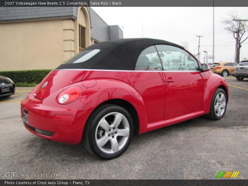 Salsa Red / Black 2007 Volkswagen New Beetle 2.5 Convertible